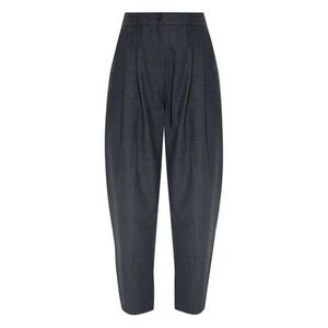 STUDIO NICHOLSON Pleated Wool Blend Trousers Women GREY Pants